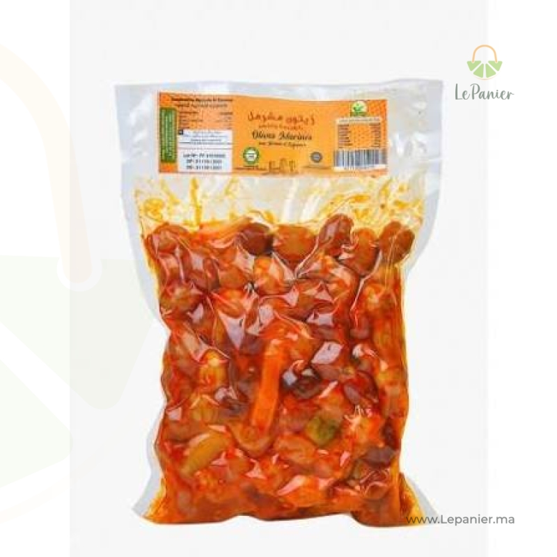 OLIVE MCHERMEL 500 GRM (U) - زيتون مشرمل 500غ