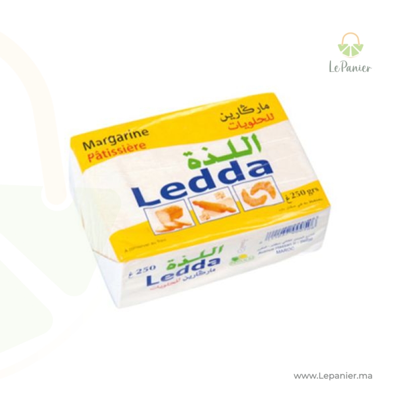 Margarine pâtissière en plaquette 250g - LEDDA (U) - مارغارين للحلويات 250غ - ليدا