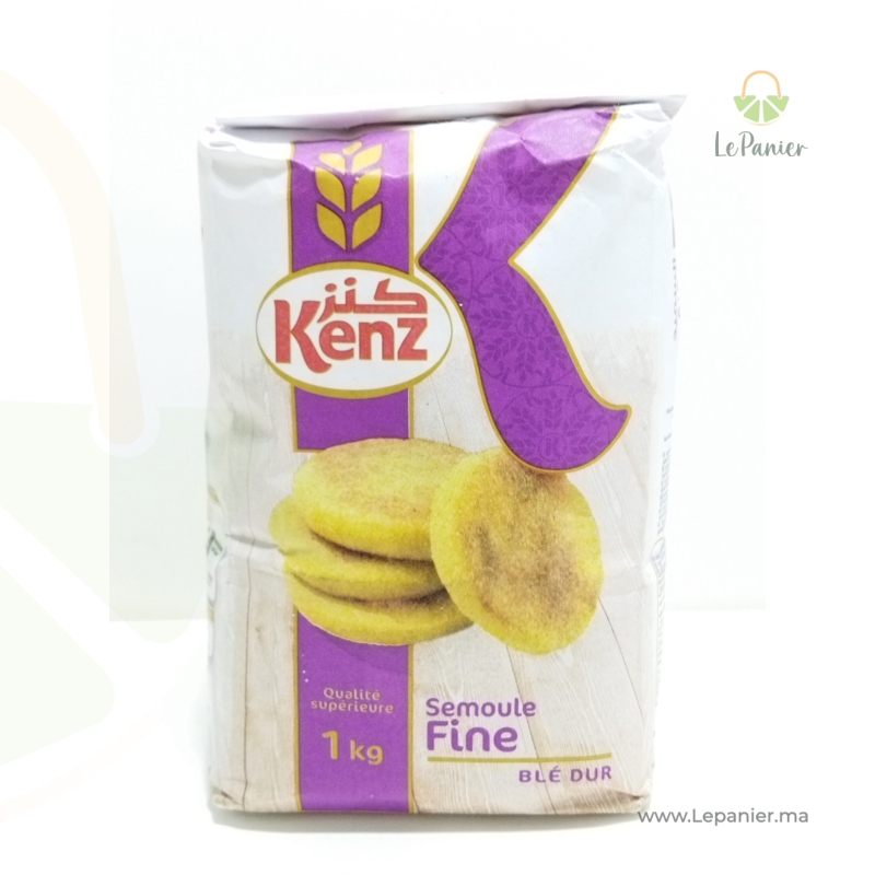 Semoule fine de blé dur 1kg - KENZ (KG) - سميد ناعم من القمح الصلب 1كغ - كنز